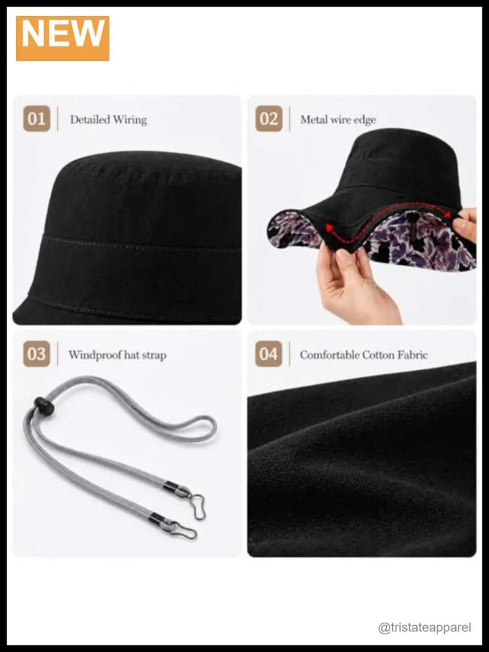 Reversible Wide Brim Sun Hat UPF 50 Fishing Hiking Beach